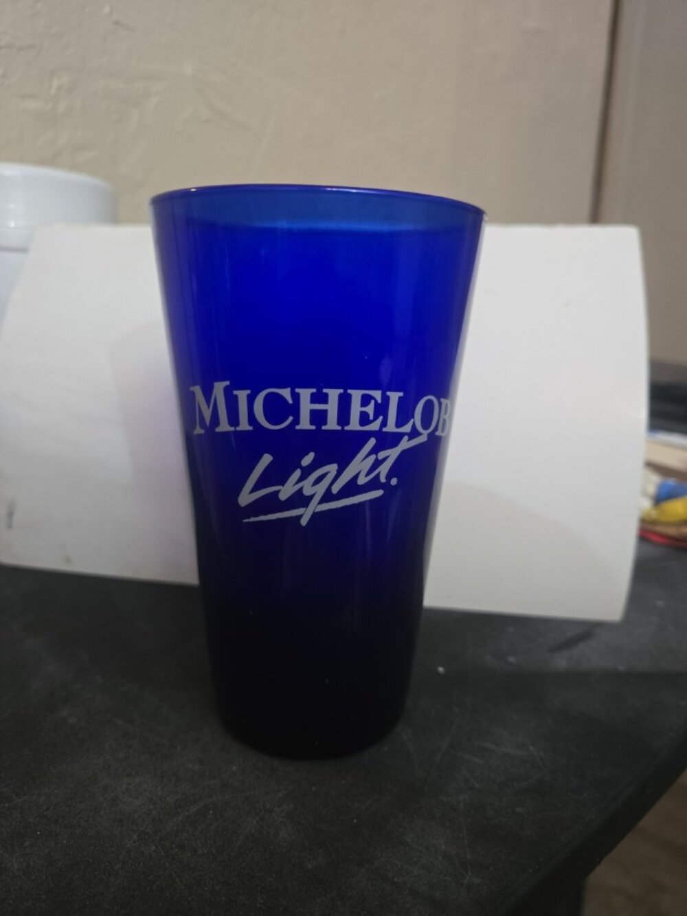 Michelob Light - Cobalt Blue - Beer Pint Glass